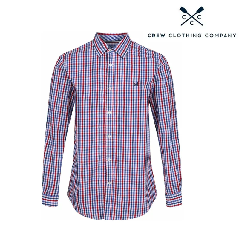 Crew Clothing Mens Classic Gingham Shirt - Red/Blue
