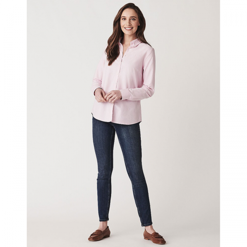 Crew Clothing Ladies Oxford Classic Shirt - Pink-1