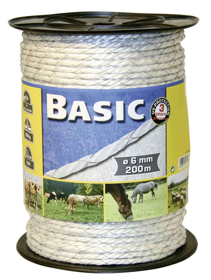 Corral Basic Fencing Rope With Tinned Iron Wires - 200m