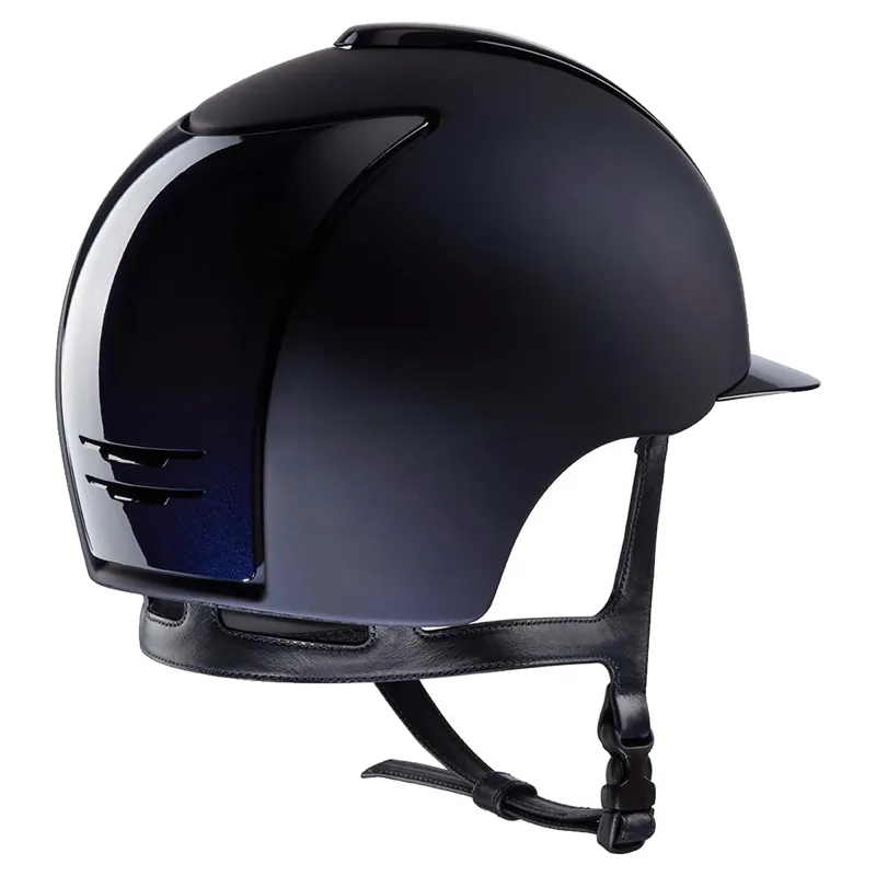 Kep Cromo 2.0 Textile/Polish Riding Hat - Blue-1