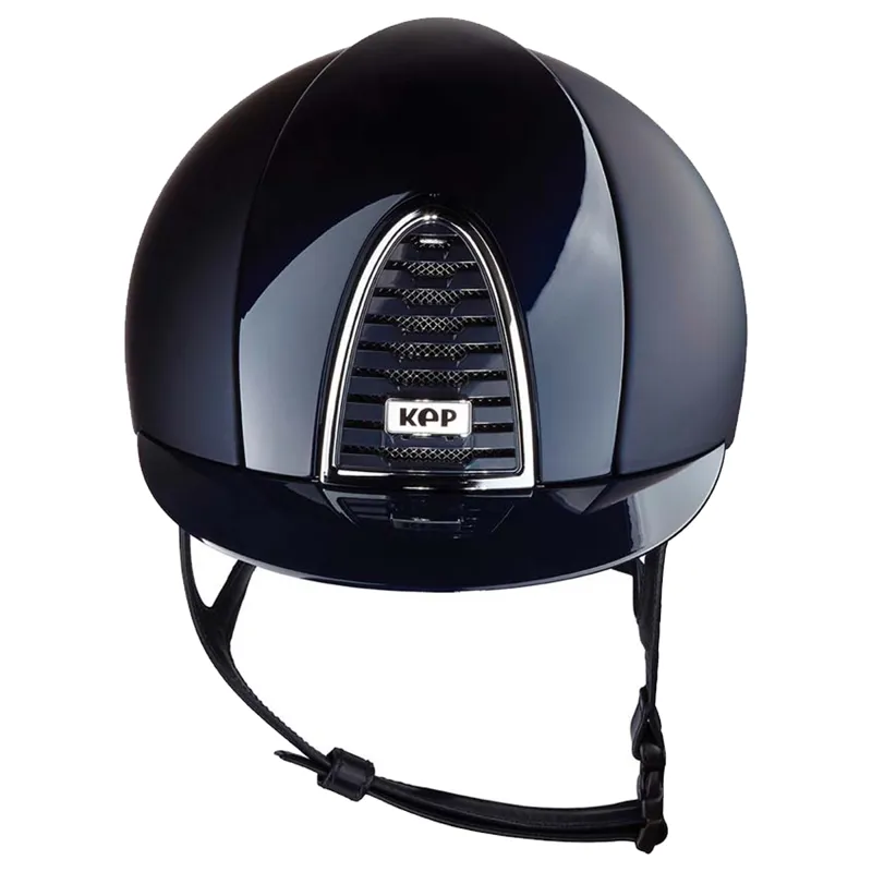 Kep Cromo 2.0 Textile/Polish Riding Hat - Blue-2