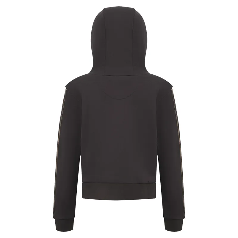 LeMieux Young Rider Cropped Hoodie - Liquorice-2