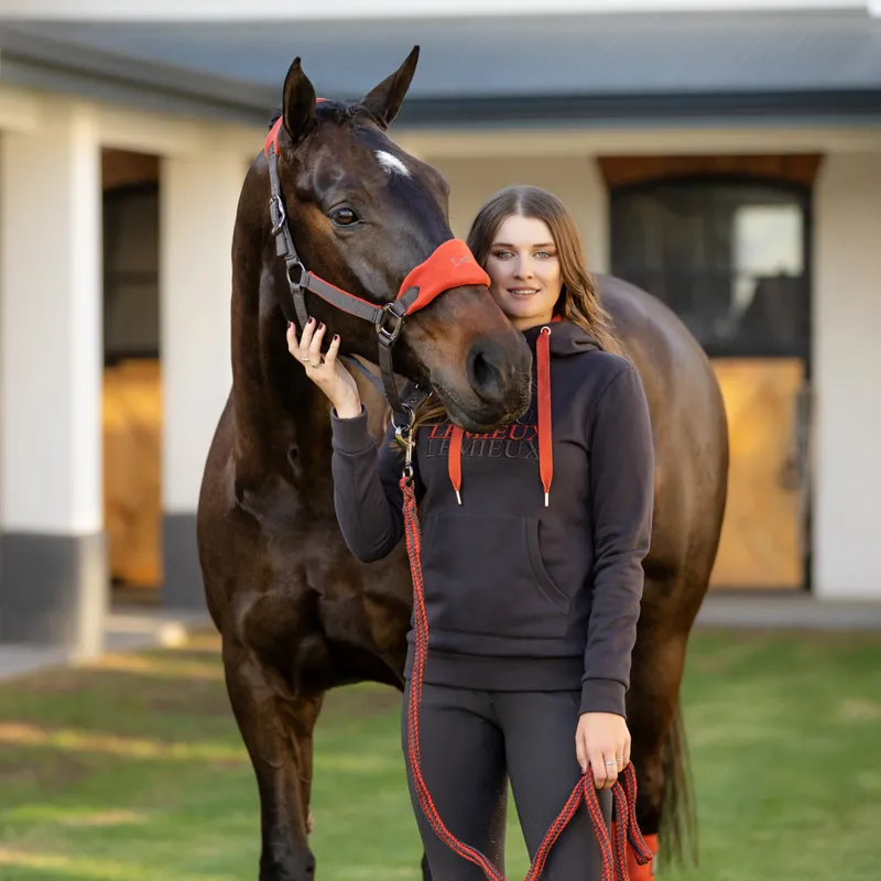 LeMieux Cross Over Hoodie - Liquorice-4