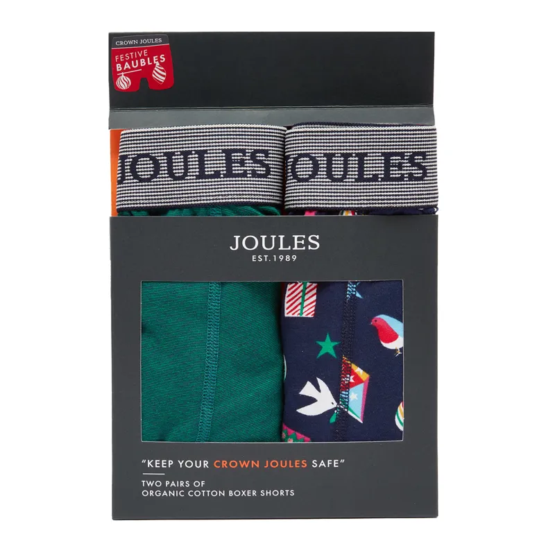 Joules Crown Joules Underwear 2 Pack - Festive Bauble