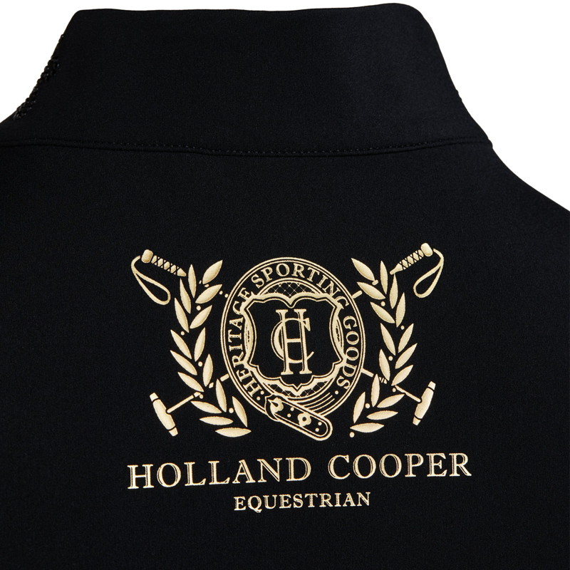 Holland Cooper Crystal Sleeveless Base Layer - Black-7