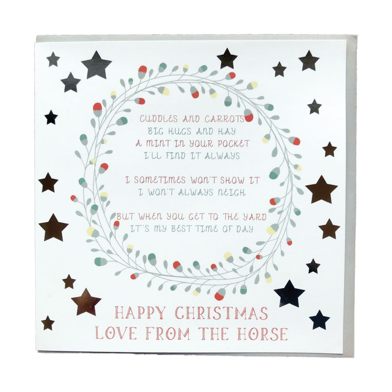 Gubblecote Christmas Card - Cuddles Carrots Xmas