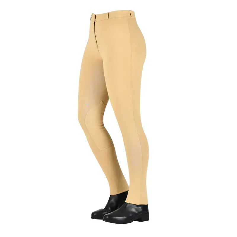 Saxon Kids Warm Up Zip Front Jodhpurs - Beige