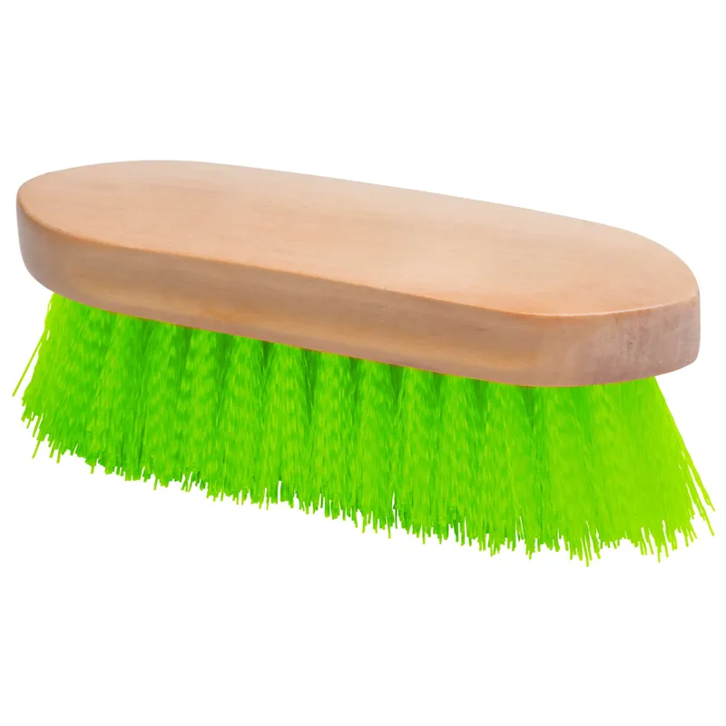 Imperial Riding Wooden Backed Dandy Brush - Neon Green