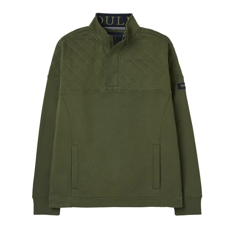 Joules Darrington Quarter Zip Sweatshirt - Khaki