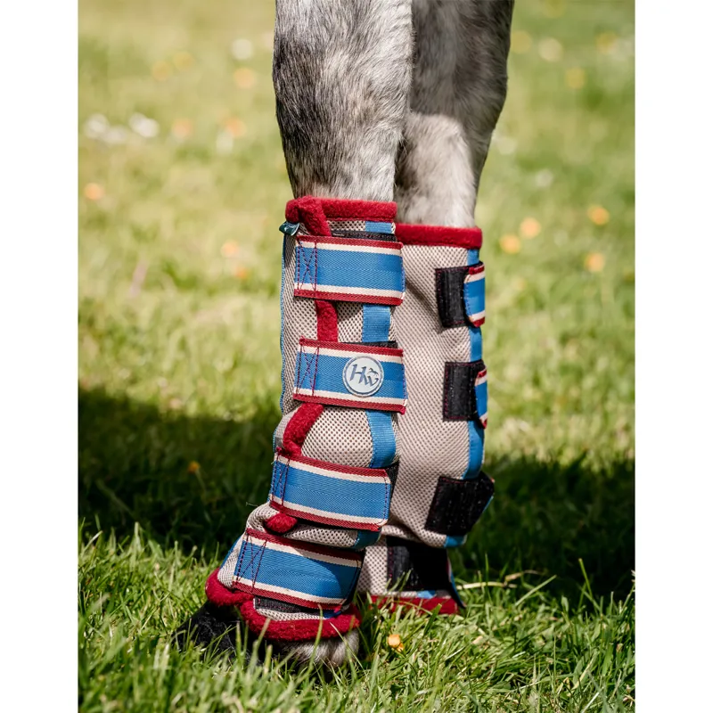 Horseware Fly Boots - Oatmeal/Cherry/Peach/Blue
