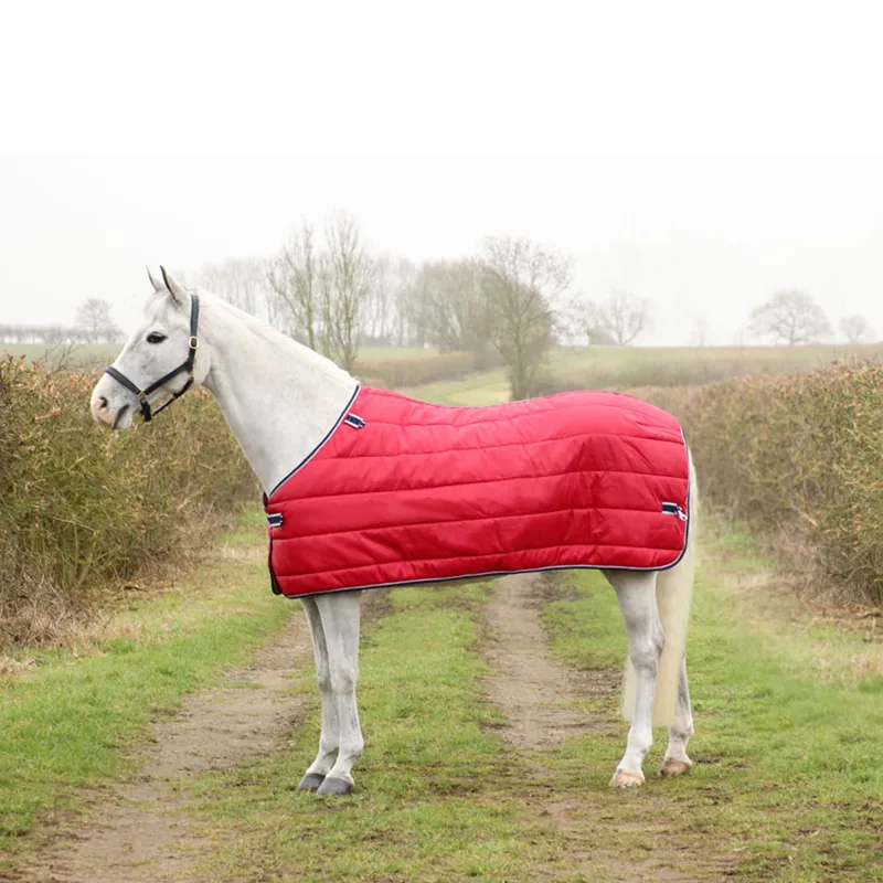 Hy DefenceX System 3 In 1 50g Turnout Rug + 100g and 300g Liner - Navy/Damson Red-1