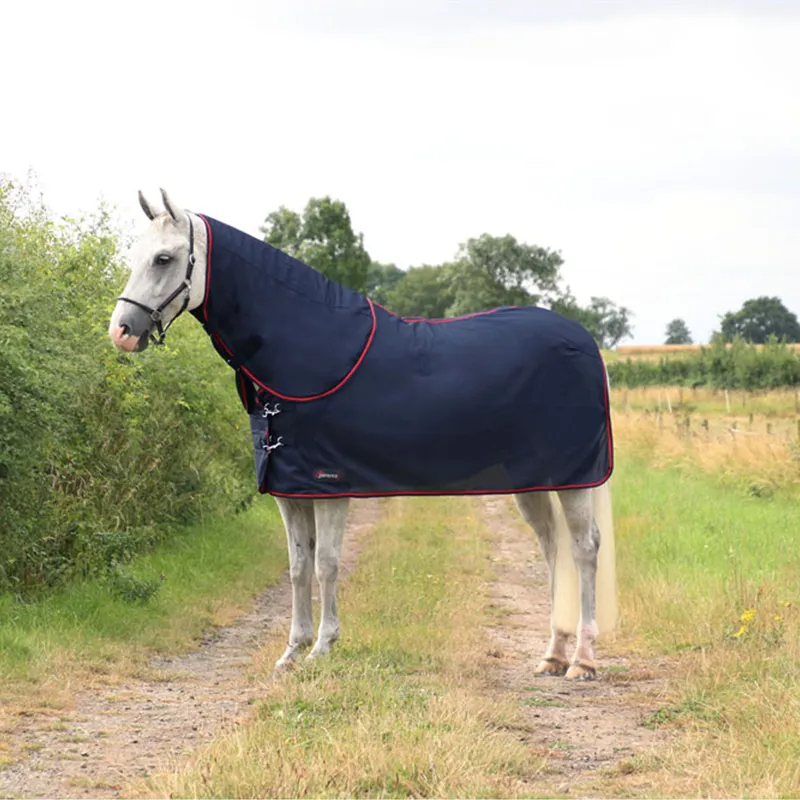 Hy DefenceX System WicX Cooler Rug With Detachable Neck - Navy/Red
