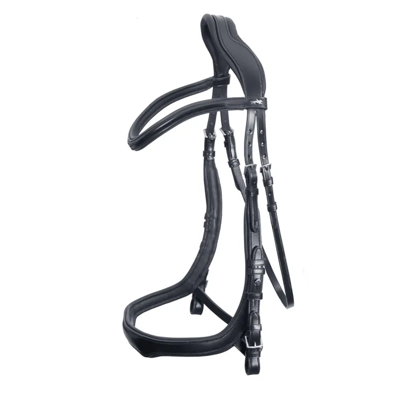 Schockemohle Equitus Delta Anatomical Bridle - Black/Silver
