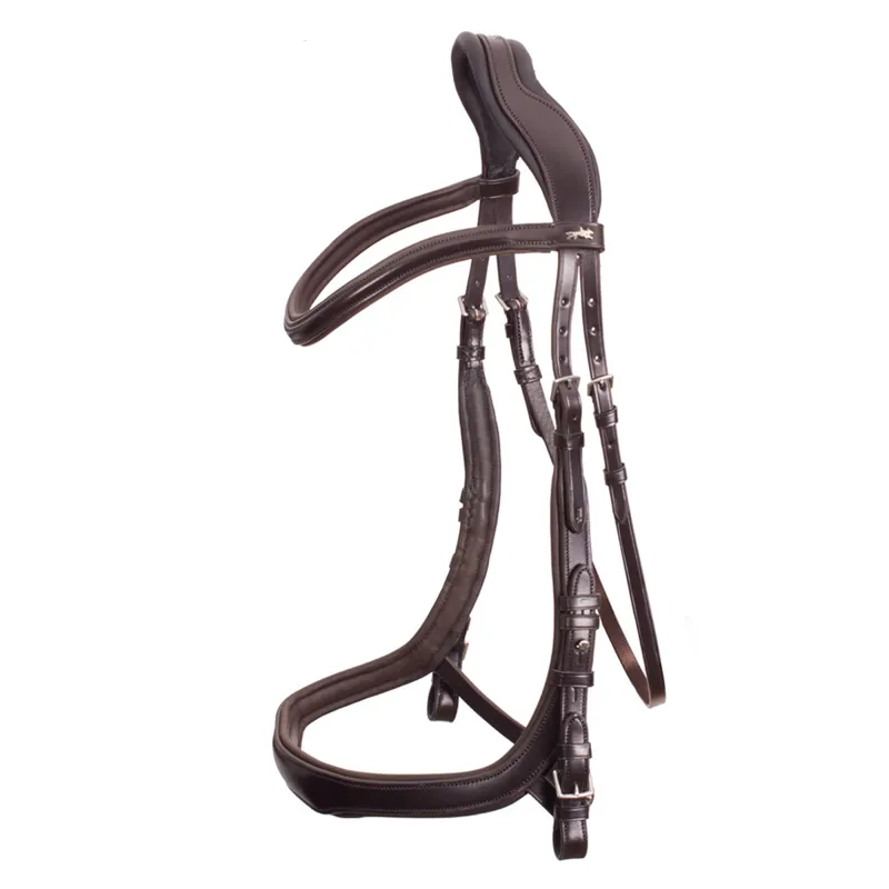 Schockemohle Equitus Delta Anatomical Bridle - Espresso/Silver