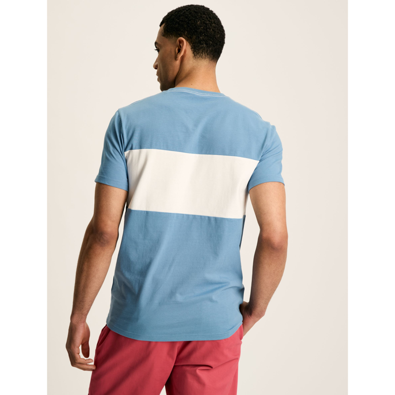 Joules Men's Denton Colour Block T-Shirt - Blue-2