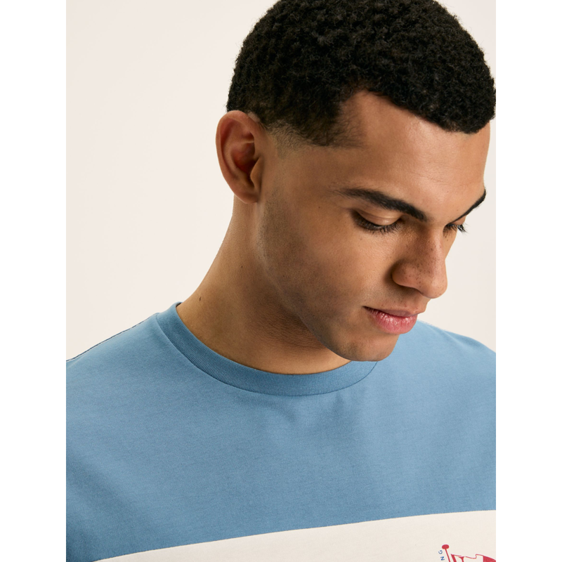 Joules Men's Denton Colour Block T-Shirt - Blue-4
