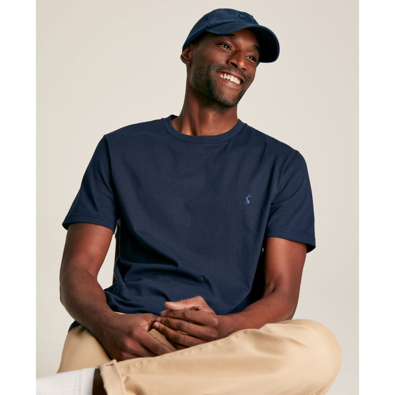 Joules Denton Men's Cotton Crew Neck T-Shirt - French Navy-4