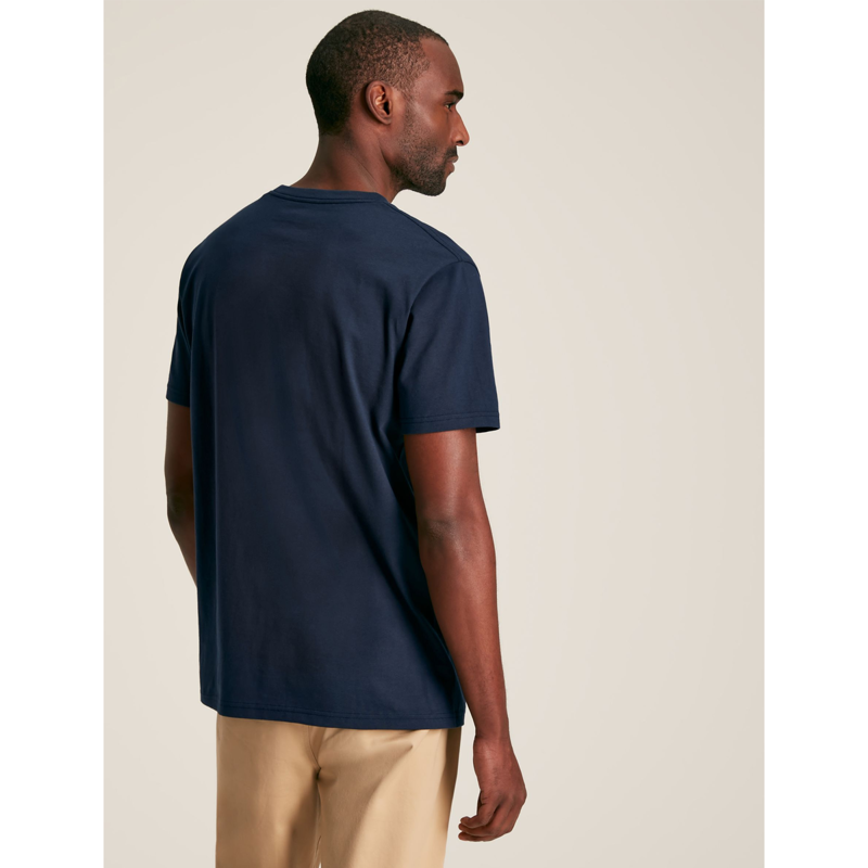 Joules Denton Men's Cotton Crew Neck T-Shirt - French Navy-2
