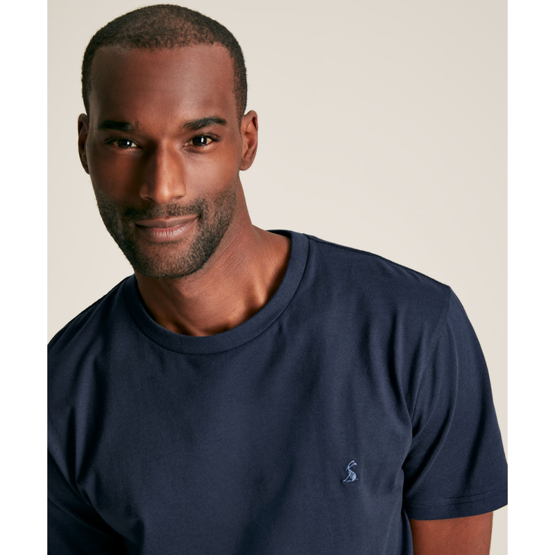 Joules Denton Men's Cotton Crew Neck T-Shirt - French Navy-3