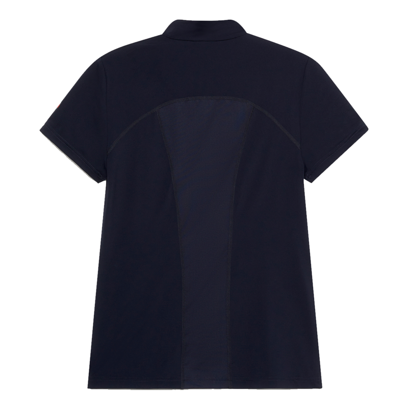 Tommy Hilfiger Women's Denver Cooling Short Sleeve 1/4 Zip Training Top - Desert Sky-1