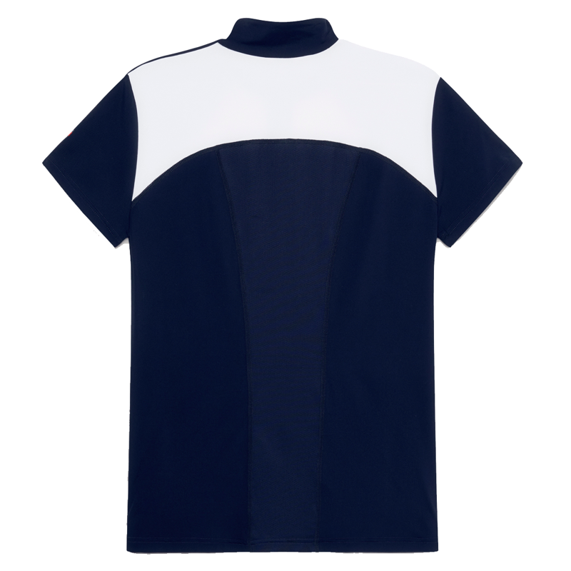 Tommy Hilfiger Women's Denver Cooling Short Sleeve 1/4 Zip Training Top - Optic White-1