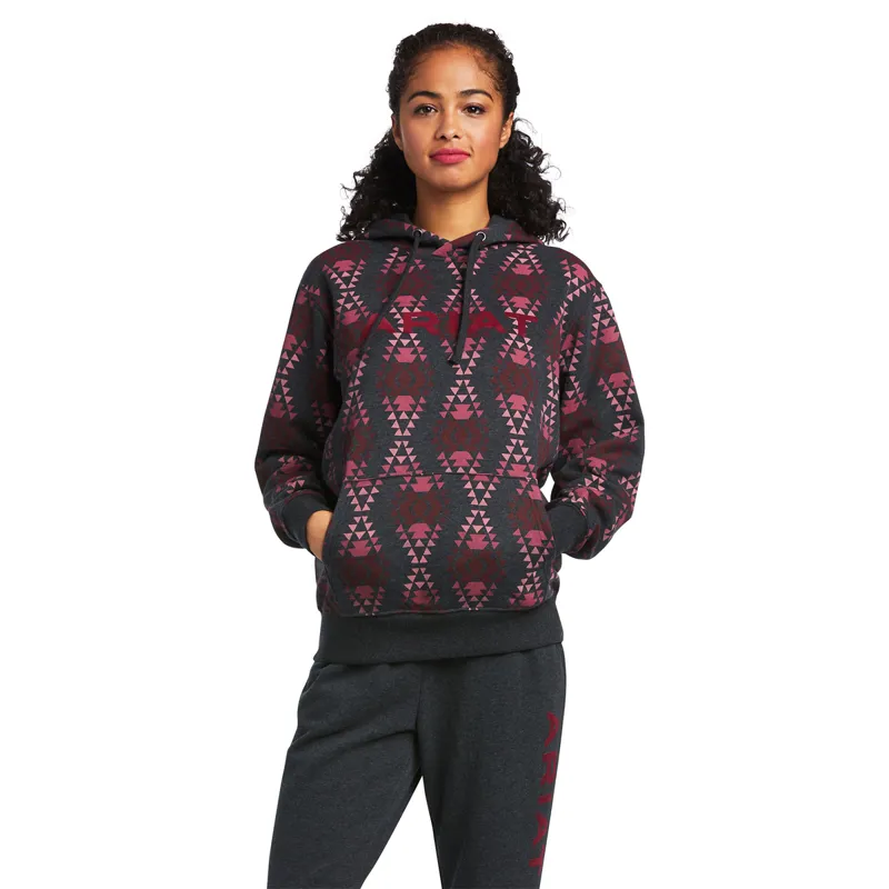 Ariat Womens Real Diamondback Sweatshirt - Heather Charcoal