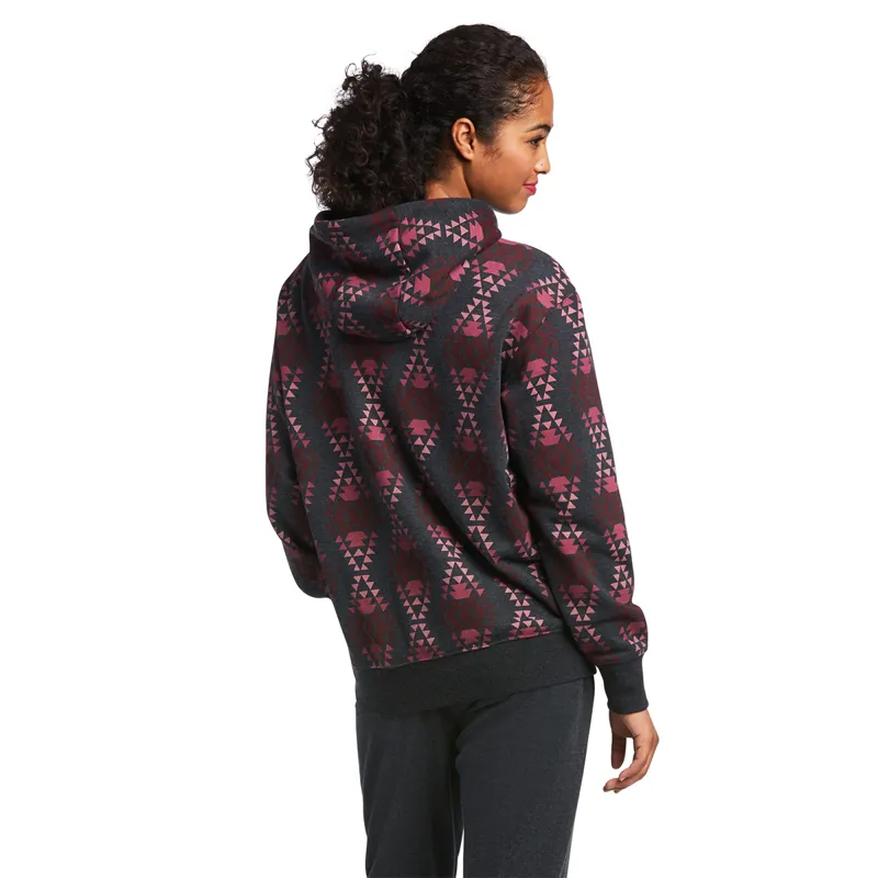 Ariat Womens Real Diamondback Sweatshirt - Heather Charcoal-1