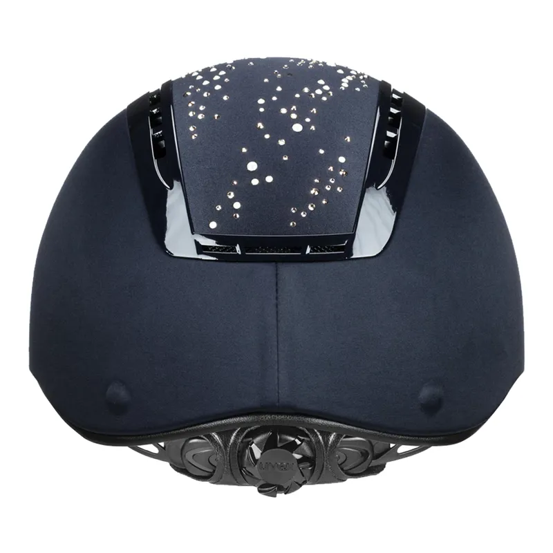 Uvex Suxxeed Diamond Riding Hat - Navy/Rose-2