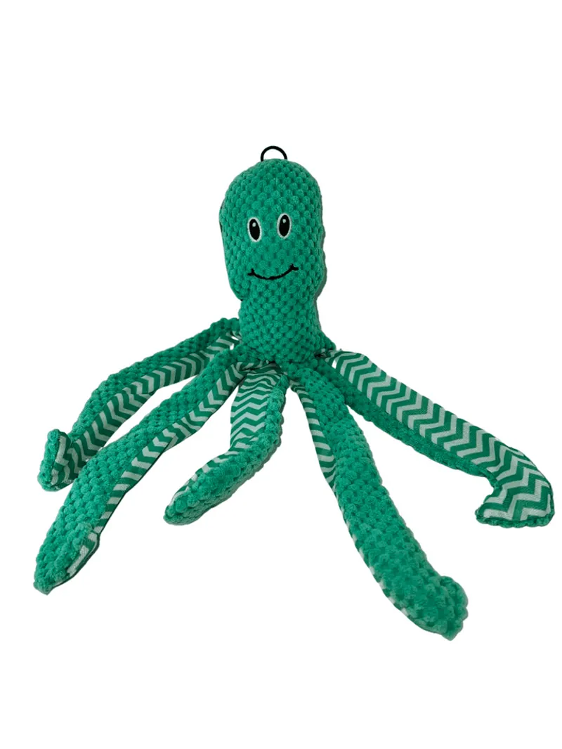 Hem And Boo Octopus With Crinkle Legs - Green