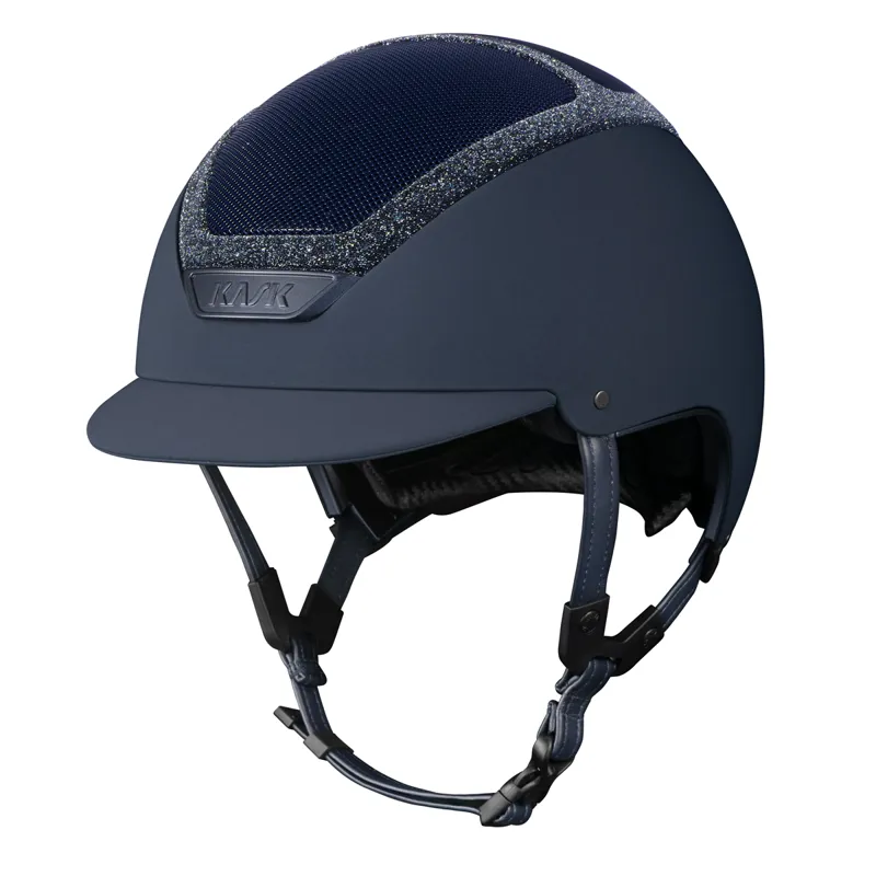 Kask Limited Edition Dogma Chrome Frame Riding Hat - Navy/Starry Night