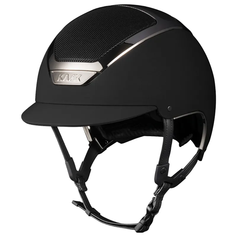 Kask Dogma Chrome Riding Hat - Black/Silver