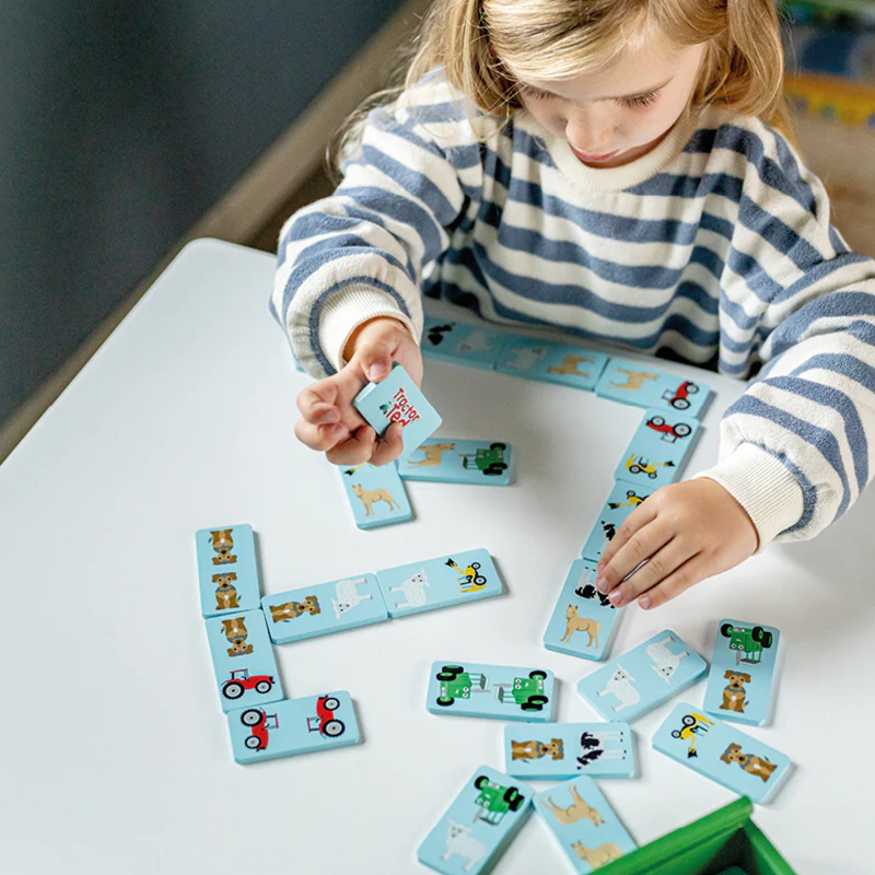 Tractor Ted Wooden Farm Dominoes-1
