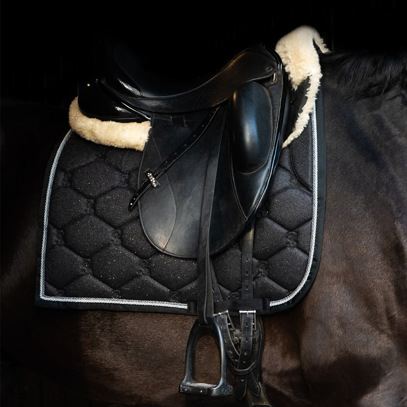 PS of Sweden Stardust Dressage Saddle Pad - Black-2