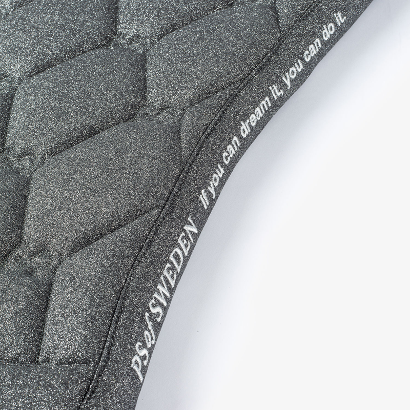 PS of Sweden Stardust Dressage Saddle Pad - Gun Metal-2