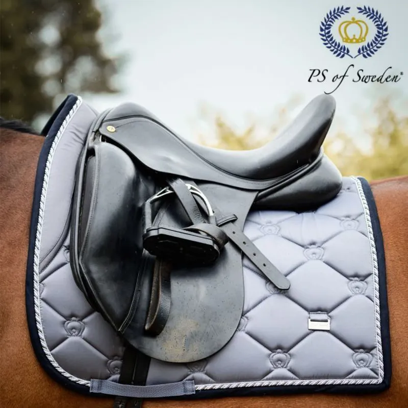 PS Of Sweden Monogram Dressage Saddlepad - Anthracite & Black-4