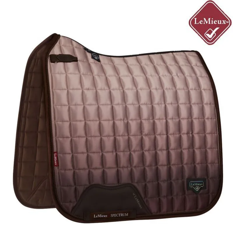 LeMieux Spectrum Satin Dressage Saddlepad - Mocha