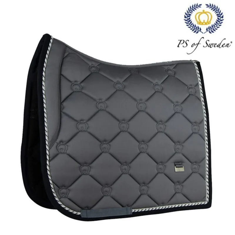 PS Of Sweden Monogram Dressage Saddlepad - Anthracite & Black-6