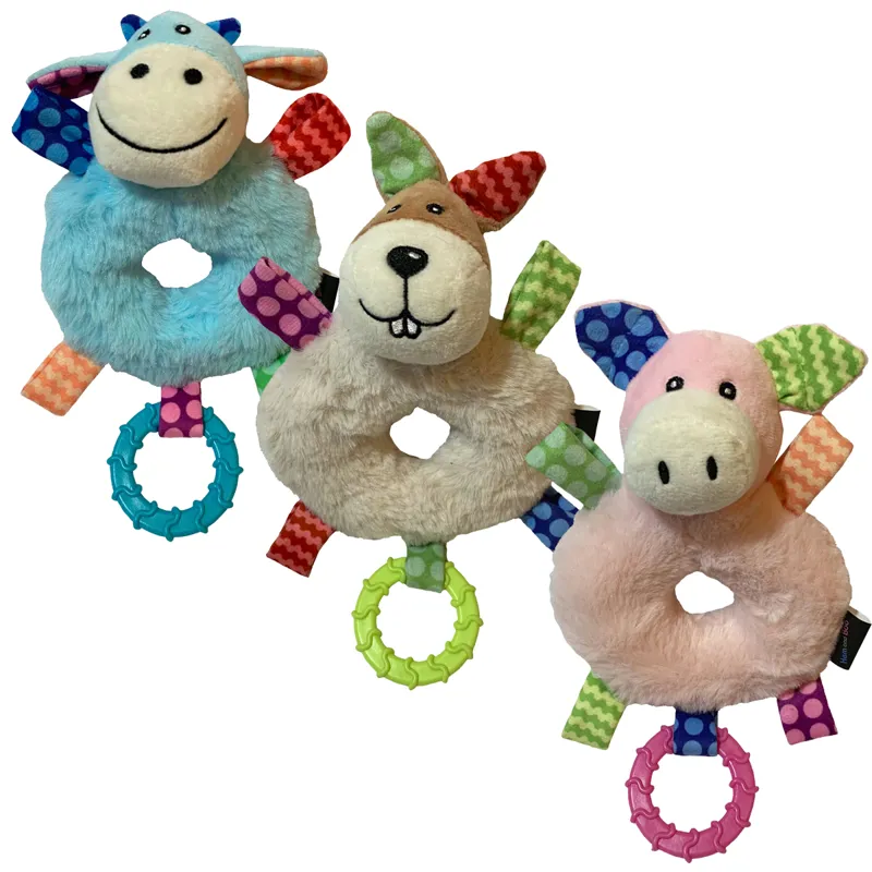 Hem and Boo Puppy Patchwork Ring Toy