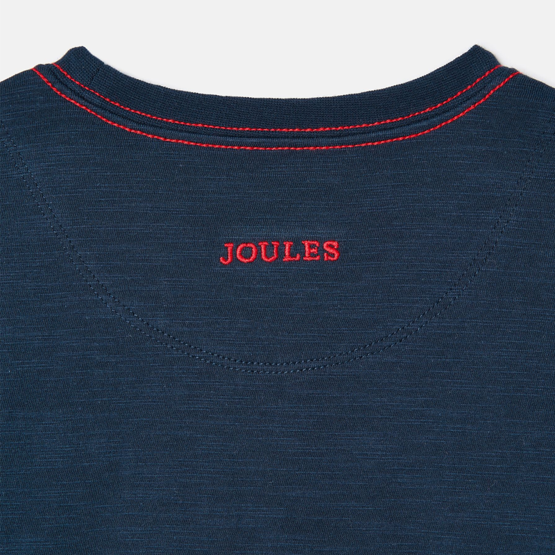 Joules Dylan Children's Long Sleeve Dinosaur T-Shirt - French Navy-5