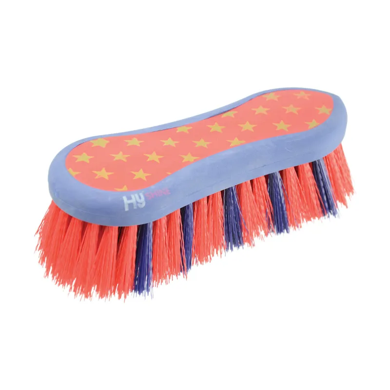 Hy Equestrian Easy Grip Dandy Brush - Navy