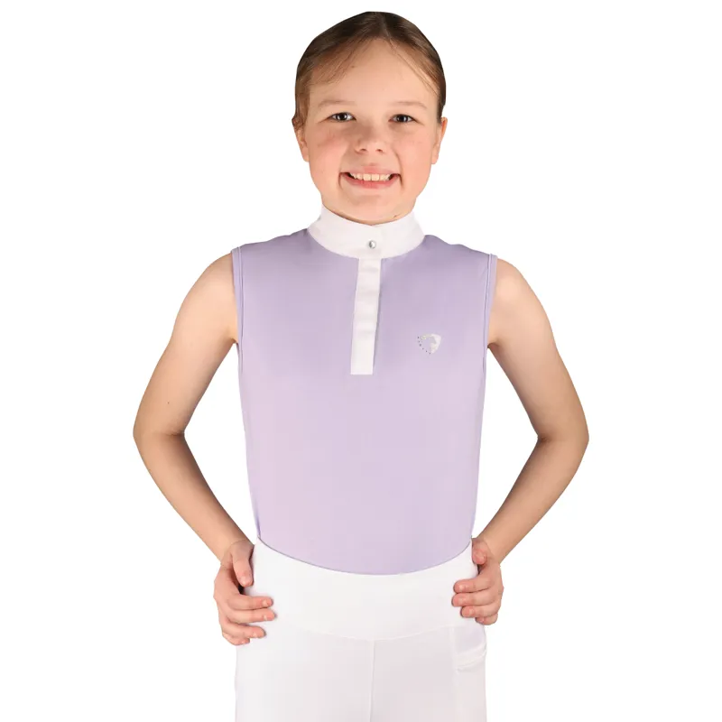 Hy Equestrian Eden Children's Sleeveless Show Shirt - Lilac