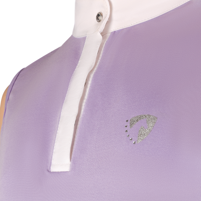 Hy Equestrian Eden Children's Sleeveless Show Shirt - Lilac-3