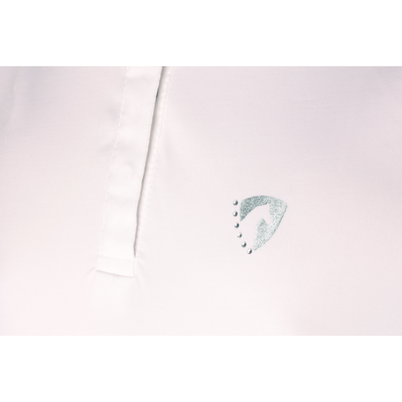 Hy Equestrian Eden Children's Sleeveless Show Shirt - White-3