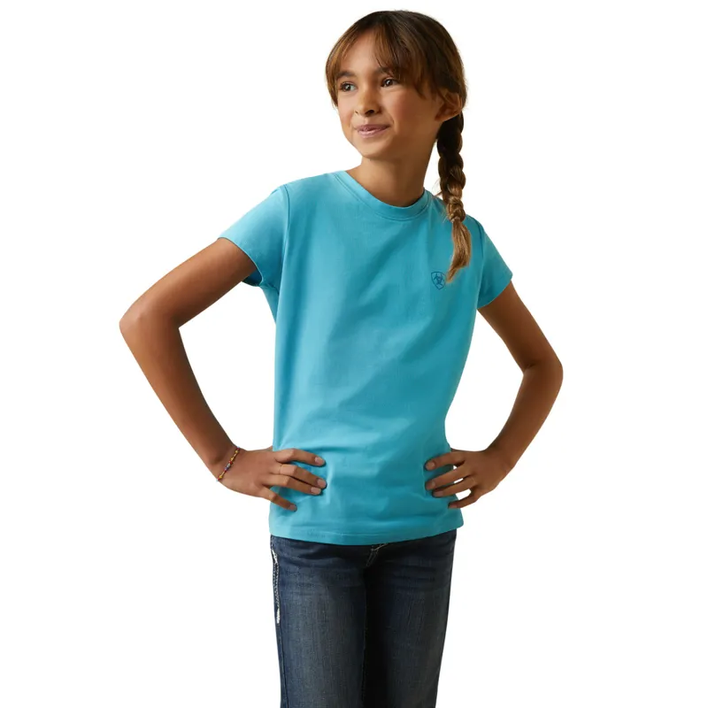 Ariat Youth Varsity Camo T-Shirt - Mosaic Blue