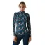 Ariat Women's Sunstopper 2.0 1/4 Zip Baselayer - Mosaic Blue Reflections Print