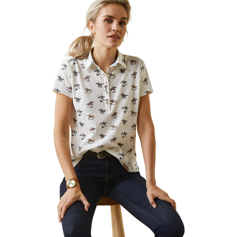 Ariat Women's Cloverdale Polo - Fresh Print