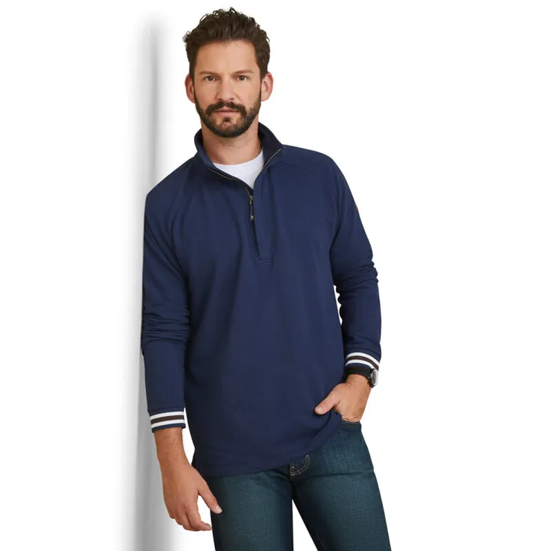 Ariat Men's Portola 1/2 Zip Sweatshirt - Navy