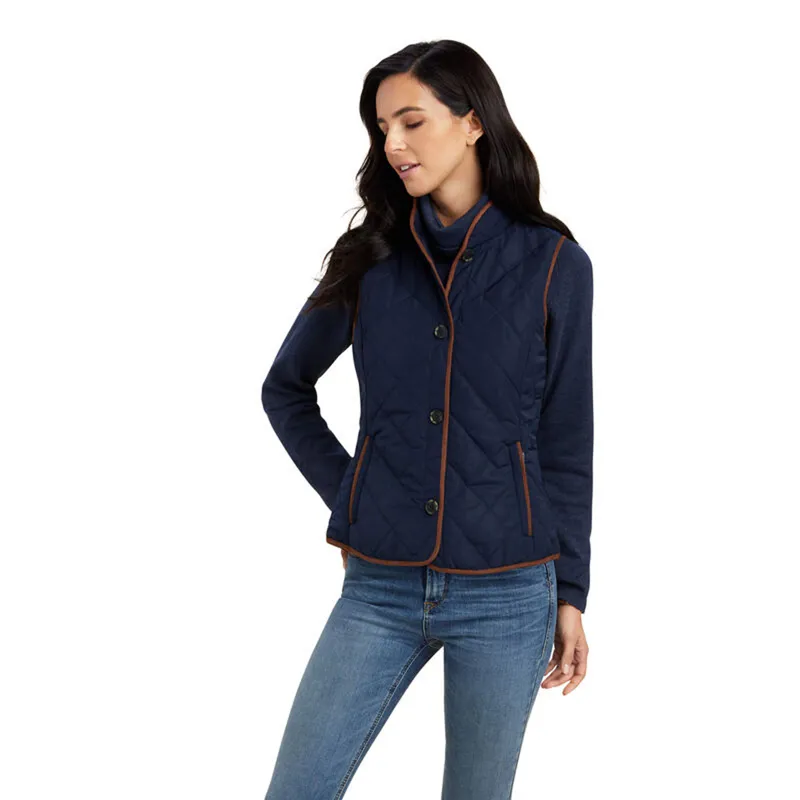Ariat Women's Woodside 2.0 Quilted Gilet - Navy