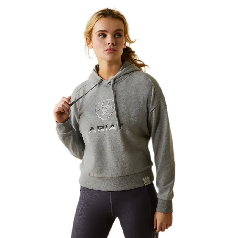 Ariat Women's Just Hoodie - Heather Grey