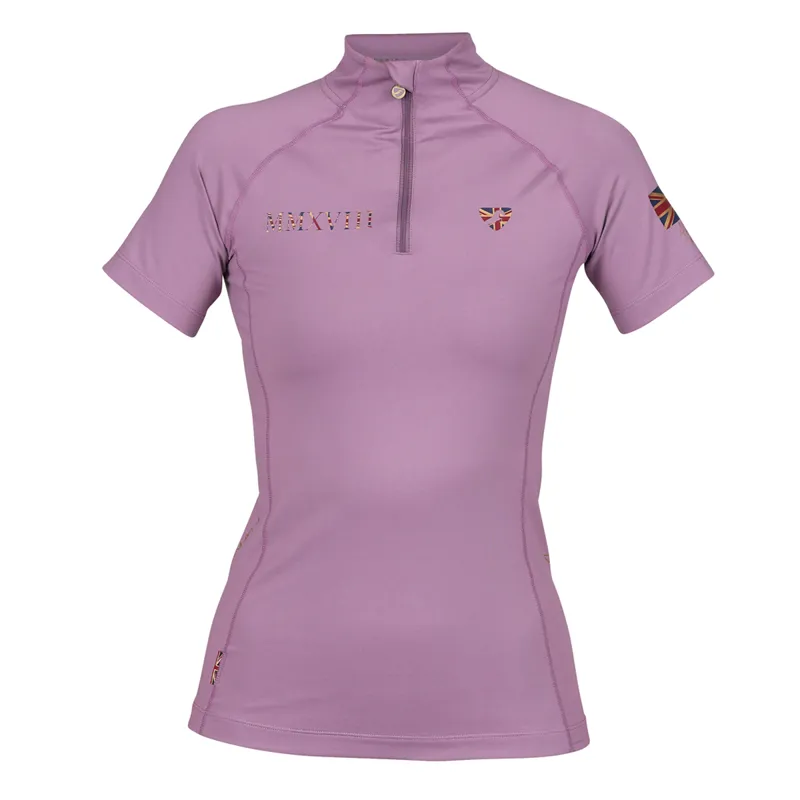 Aubrion Young Rider Team Short Sleeve Base Layer - Mauve